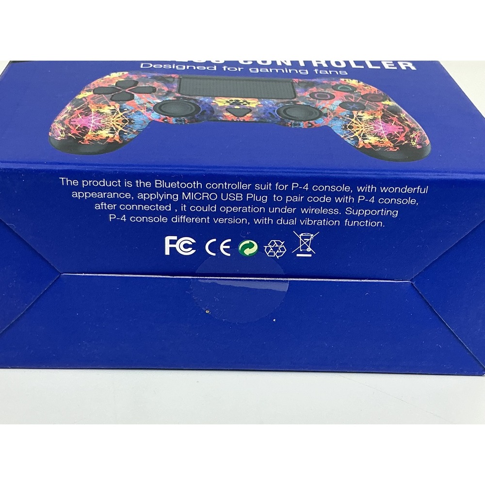Wireless Controller For P-4 Gaming Console Colorful Graffiti Design New In Box - Picture 4 of 4